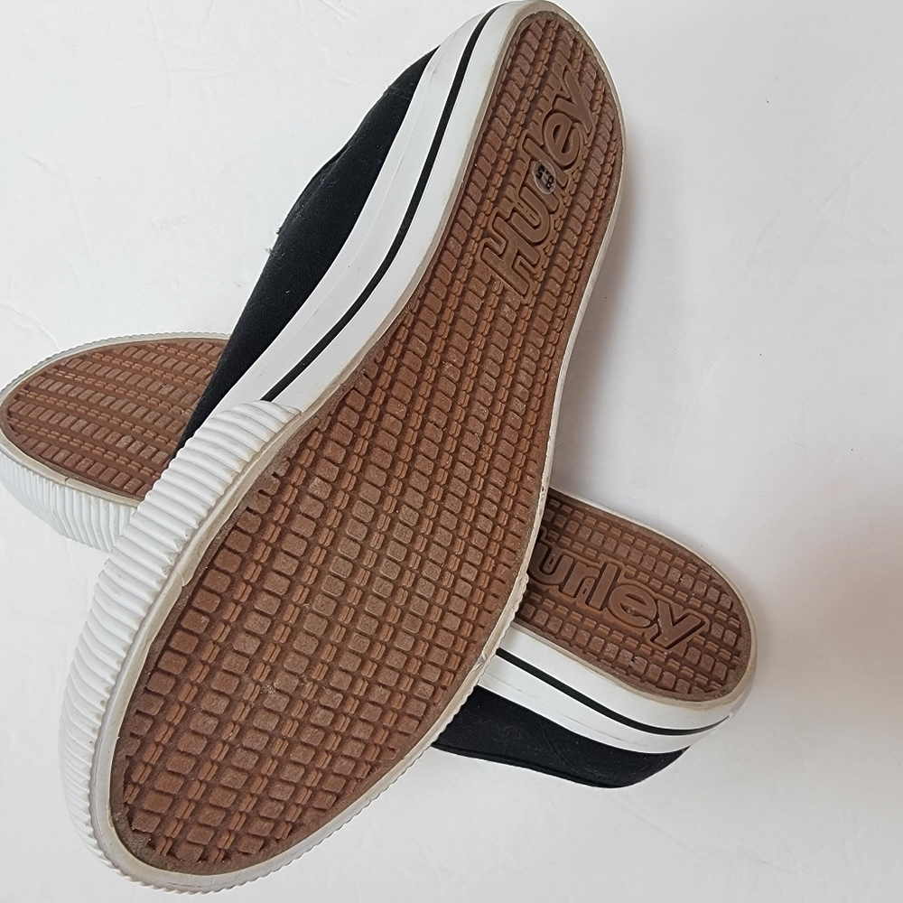 Hurley Womens Chloe No Lace Slip On Black Sneakers Size 8.5 NWOT - Picture 5 of 6